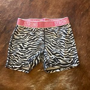 Danskin zebra spandex - girls L 10-11
